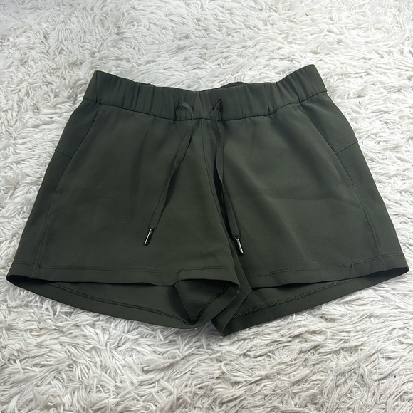 Lululemon On the Fly Short *Woven *2.5" Dark Olive - Picture 1 of 8